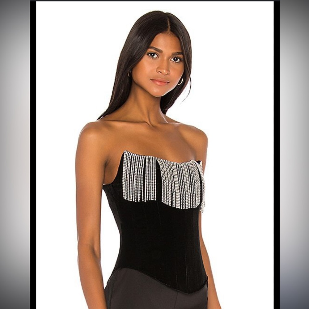 LPA rhinestone corset